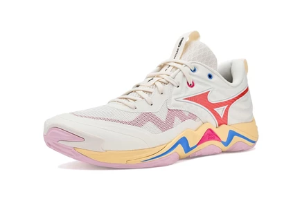 Унисекс кроссовки Mizuno Wave Momentum 4 Elite, бело-красные