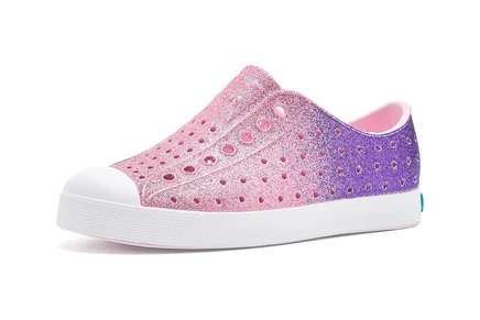 Детские кроссовки Native Shoes Jefferson Bio-Bling, розово-белые