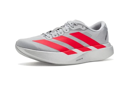 Женские беговые кроссовки Adidas adiZero Evo SL, серебристые/красные