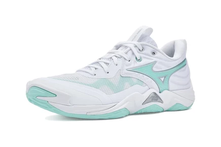 Женские кроссовки Mizuno Wave Momentum 4 Elite, бело-голубые