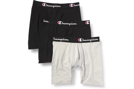Мужские боксеры Champion, 3 шт., черные и серые