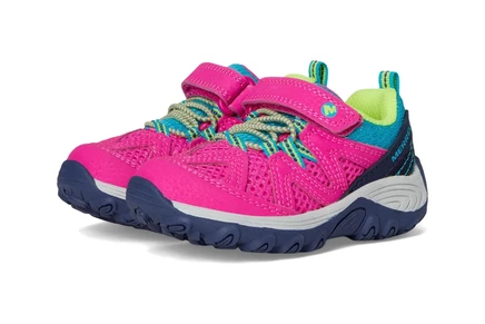 Детские треккинговые туфли Merrell Kids Ridge Trek, розовые