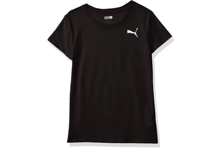 PUMA Girls Core Logo T-Shirt puma black