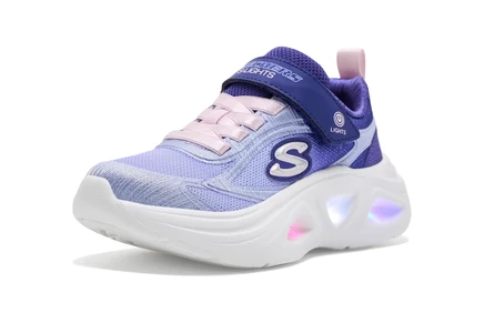 Детские кроссовки Skechers Sola Glow 2.0, сине-розовые