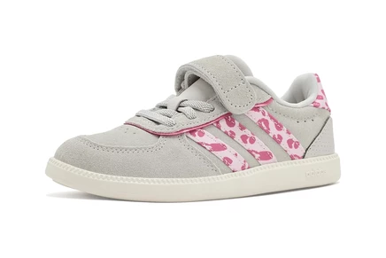 adidas Kids Breaknet Sleek Shoes (Little Kid) grey/distilled pink/pink fusion