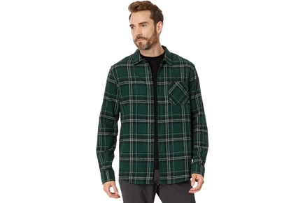 Мужская фланелевая рубашка Oakley Podium Plaid, черно-зеленая