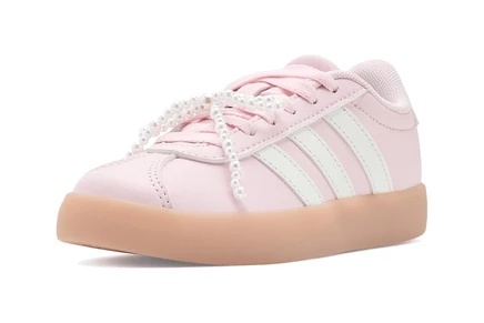 Детские кроссовки Adidas VL Court 3.0, розово-белые