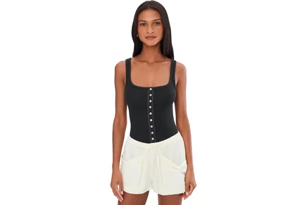 Free People End Game Pointelle Tank