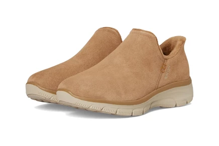 Женские лоферы Skechers Modern Hour замшевые, бежевые