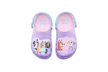 Детские сабо Crocs Kids Bluey Classic, голубой/розовый
