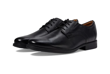 Мужские оксфорды Clarks Whiddon Plain кожаные, черные
