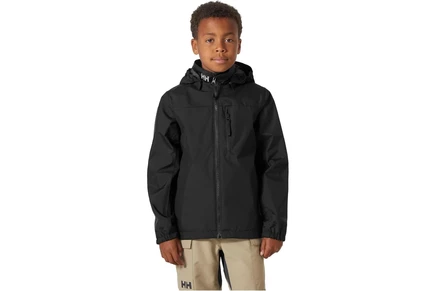 Детская куртка Helly Hansen Kids Crew с капюшоном, черная