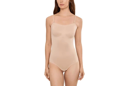 Женское утягивающее боди Miraclesuit Show Stopper без бретелей, бежевое