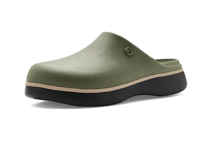 Женские сабо Crocs Dylan Notched, цвет карго/черный
