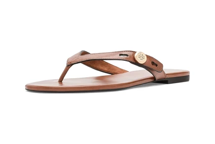 Tory Burch Romy Thong Sandals classic cuoio