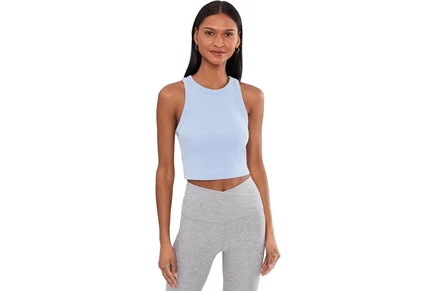 Женская майка Beyond Yoga Garment Dye Rib, барвинковая