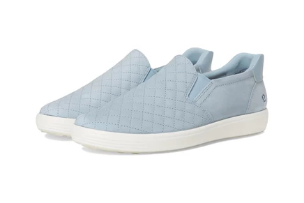 Женские кроссовки ECCO Soft 7 Quilted, пыльно-голубые