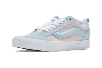 Детские кеды Vans Knu Skool розово-голубые