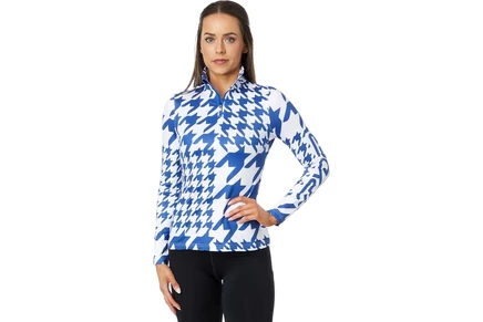 Женский пуловер Spyder Houndstooth 1/2 Zip, электрик