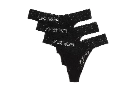 Женские стринги Hanky Panky Original Rise, 3 шт., черные