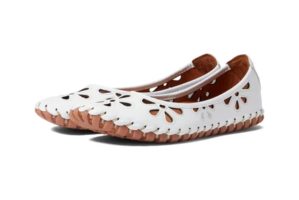 Spring Step Rayely white leather