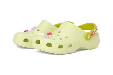 Унисекс кроксы Crocs Classic с Jibbitz, светло-зеленые