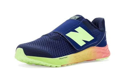 Детские кроссовки New Balance Arishi v4 с липучкой, голубые/коралловые