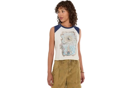 Женская футболка Spiritual Gangster Cosmic Mirage Rally Crop Tank