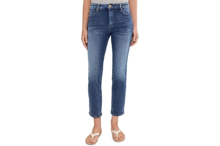 KUT from the Kloth Reese High-Rise Fab Ab Ankle Straight fresh