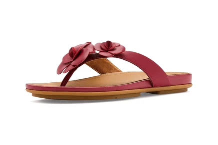 Сандалии FitFlop Gracie Flower Leather Flip-flops