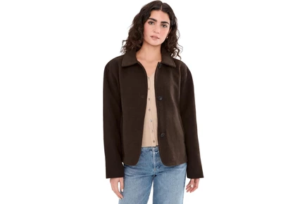 Levis Wool Shortie Jacket chocolate