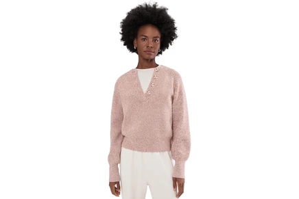 Свитер Varley Kennings Half Button Knit