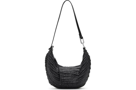 Сумка AllSaints Luna Micro Paper Bag, черная