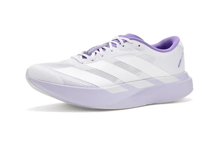 Женские беговые кроссовки Adidas adiZero Evo SL, белые/пурпурный металлик