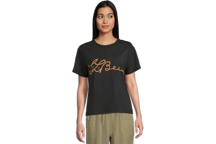 Женская футболка L.L.Bean Signature Premium Essential Novelty Short Sleeve Tee