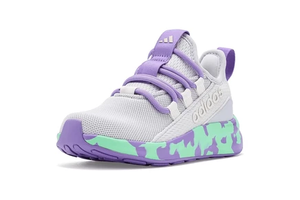 adidas Kids Lite Racer Adapt 8.0 (Little Kid/Big Kid) dash grey/violet fusion/pulse mint