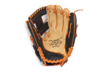 Детская перчатка Rawlings Select Lite, Холидей, бежевая/черная/оранжевая