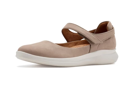 Женские туфли Clarks Lynell Strap нубук, коричнево-серые