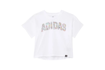 Детская футболка adidas Kids Drop Shoulder Tee, белая