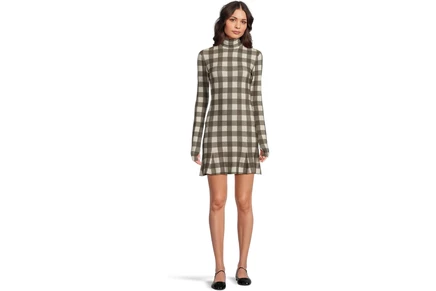 Платье Norma Kamali Long Sleeve Turtle Fishtail Mini Dress