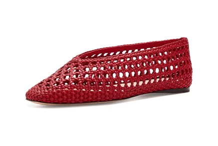 Женские балетки Loeffler Randall Emery Crystal, красные