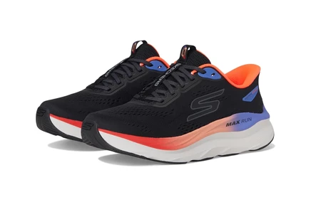 Женские кроссовки SKECHERS Max Run Hands Free Slip-Ins black/multi