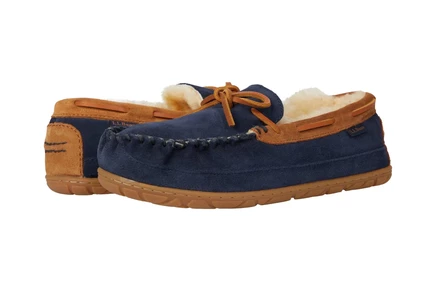 Мужские мокасины L.L. Bean Wicked Good, тёмно-синие/коричневые