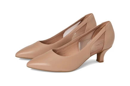Женские туфли Clarks Kepley Cora, бежевые кожаные