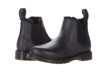 Ботинки Dr. Martens Kids Collection 2976 Leonore Mono (Little Kid/Big Kid) black republic wp
