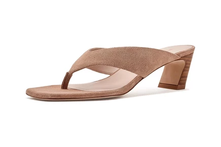 Женские босоножки Stuart Weitzman Stassi Thong 50, светло-коричневые