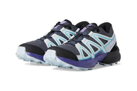 Salomon Kids Speedcross (Little Kid/Big Kid) turbulence/ballad blue/liberty