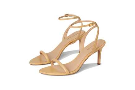 Veronica Beard Sylvie 75 wheat beige leather