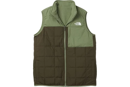 Жилет для детей The North Face Shasta, двусторонний, тауп/зелёный