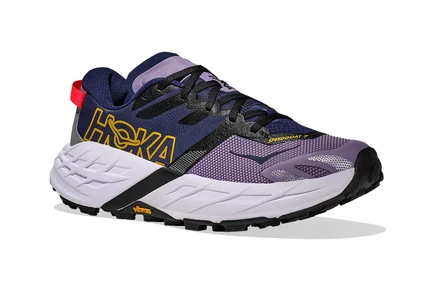 Женские трейловые кроссовки Hoka Speedgoat 7, ягодно-сияющие